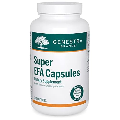 Genestra Brands Super EFA Capsules | Supports Healthy Lipid Metabolism, Cardiovascular Health, and Cognitive Function | 120 Softgel Capsules