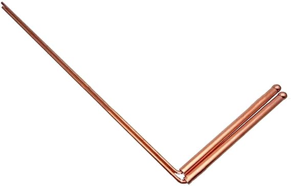 StarRing 2 PCS Copper Dowsing Rods Kit,99.9% Copper Detector Rods Metal Detector Rod For Water Treasure Hand Finding Tools, Water Divining Rods Detector Rod (A-Ball)
