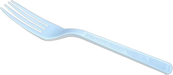 Disposable Plastic Forks - White (100 Pack)