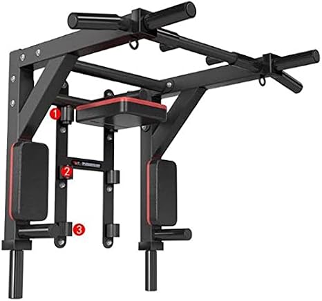 Pull Up Bar Home Exercise Bar Extra Wide Pull Up Bar Chin-Up for Upper Body Workout Strength Body Sculpture Horizontal Bar with Padded Handles with Punch Bag Eyelet