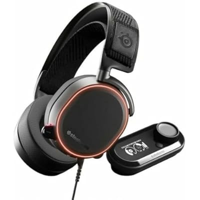 SteelSeries Arctis Pro  GameDAC Wired Gaming Headset - Certified Hi-Res Audio - Dedicated DAC and Amp - for PS5PS4 and PC - Black
