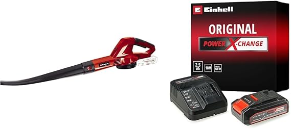 Einhell GE-CL 18 Li E - Solo, Akülü Yaprak Üfleme ve Einhell 18V 2,5 Ah PXC Starter Kit (Başlangıç Seti)
