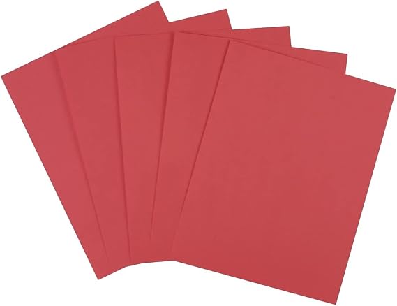 Staples Brights Multipurpose Paper, 8.5x11 Inch, Red, 20 lb., 500/Ream
