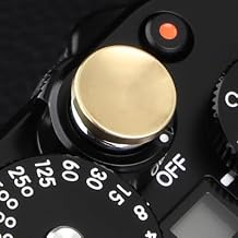 Exquisite Copper Concave Shutter Release Button for Fujifilm XE5 GFX100RF XM5 X-T5 X-T4 X-T3 X-T30 X- X-T20 X-PRO3 X100VI X100V X-E4 X-E3 for Leica Q3 M10 for Sony RX1 R etc,Diameter 0.47in