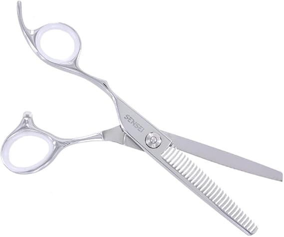 Sensei Shears Cg 6"Left Handed Crane Grip 30 Tooth Blending Flat Line Shear