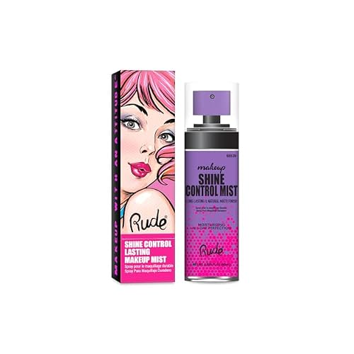 Shine Control Lasting Makeup Mist by Rude Cosmetics for Women - 2 oz Mist