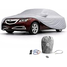 Weatherproof Max Car Cover & Compatible with Acura 2010-2013 ZDX Outdoor Cover Theft Cable Lock Car Accessories Better Than Waterproof