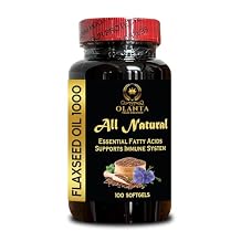 Organic Flaxseed Oil 100 Softgels Cold-Pressed Omega Source Non-GMO Vegan Capsules Plant-Based Nutrition USA Made Supplement
