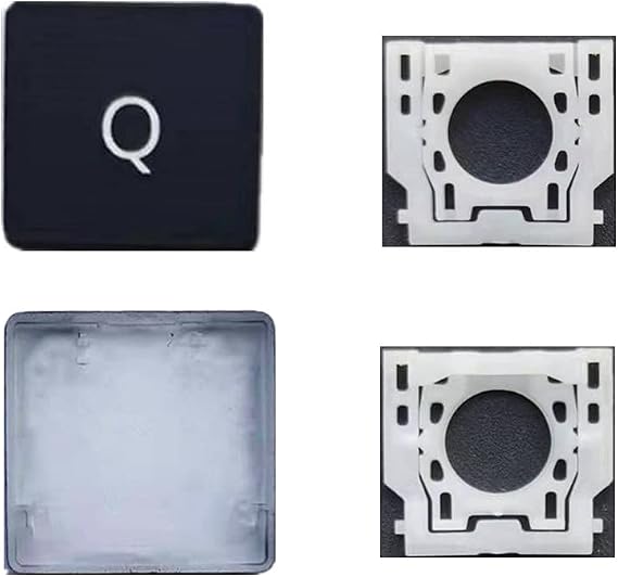 交換用個々のQキーキャップとヒンジは、Surface Pro 4/5/6/7 ブラック キーボードに適用 Qキーキャップとヒンジの交換用