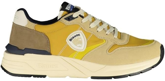 Blauer Ray01 Men's Trainers Beige/Yellow US25BU07 S5RAY01/NYN