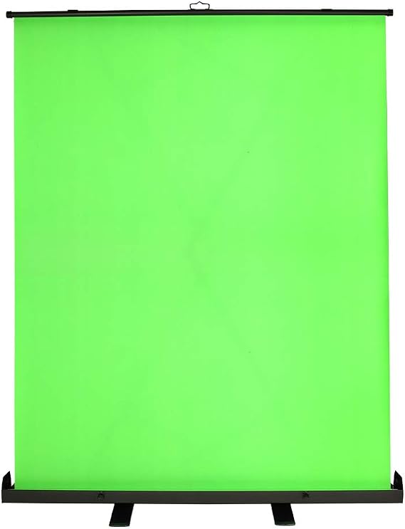 Streaming/Video Background Green Screen Pull-Up Backdrop in Case