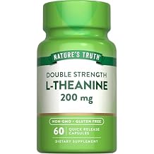 Nature's Truth L Theanine | 200mg | 60 Quick Release Capsules | Non-GMO & Gluten Free Supplement