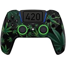 MODDEDZONE 420 Black M Series Custom Wireless Controller Compatible with PS5 - Exclusive and Unique Design| Customized in the USA|