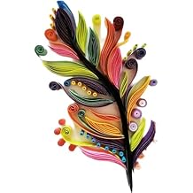 Feather Paper Quilling Kit Paper Quilling Adult Craft Great for DIY Craft Workshop, Home Decoration,Birthday Gift,Adult Friend interaction.It's Suitable for Adult and Craftsmen.Creative Stress Reliee