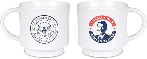 Ronald Reagan - I Really Miss Reagan Bistro Mug - Reagan Presidential Library Exclusive - 16 ounce ceramic mug