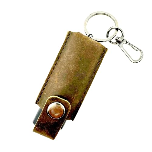 Leather Lighter Pouch Fits Bic Lighter, The Lighter Holder  with Keyring and Clip, Lighter Case Fits BIC Standard Full Size in J6 Bic Lighter
