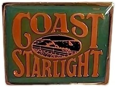 Amtrak Vintage 1990s Collector Lapel Pin Coast Starlight Route Enamel Metal Railroad Memorabilia 7/8" x 3/4"