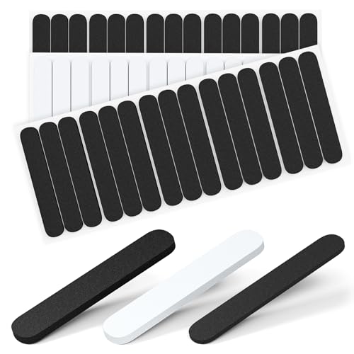 Pack of 45 Hat Size Reducer, Hat Sizer Reducer Insert, Make Smaller Sweatband, Self Adhesive Resizer Foam Tape for Hat Cap, Black and White