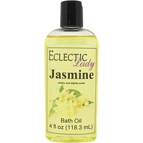 Jasmine Bath Oil - Scented Body Oil - Relaxing & Moisturizing Bathing Oil - Fragrance Body Oil For Dry & Rough Sensitive Skin - 4 oz