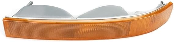 Front Left Driver Side Turn Signal Parking Light for Chevy for Express 1500 2500 3500 2003-2022 for GMC for Savana 1500 2500 3500 2003-2022 Amber Lens Chrome Housing Corner Marker