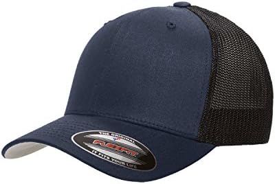 FlexfitYupoong 6511,6511T,6511W Trucker Mesh Hat Cap Navy