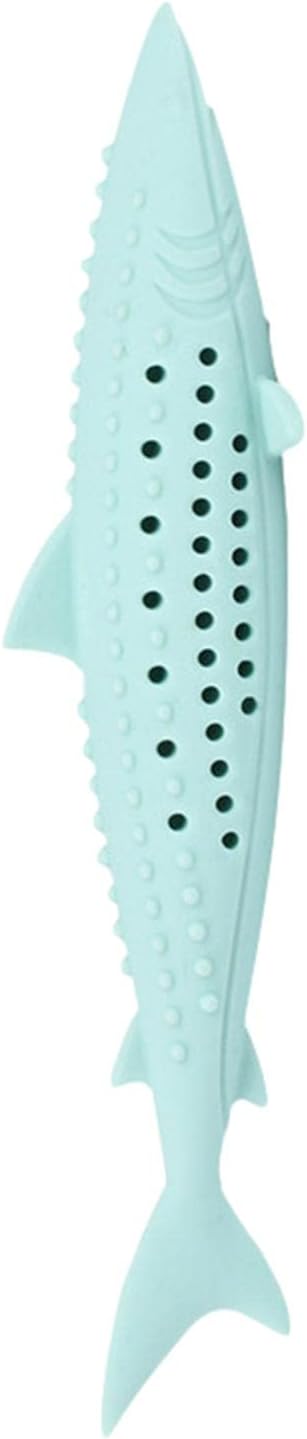 Silicone Fish Cat Chewing Toys, Catnip Pet Teeth Cleaning Toy Cat Toothbrush Toy Interactive Toy Simulation Fish Shape Toy For Pet Cat Kitten 