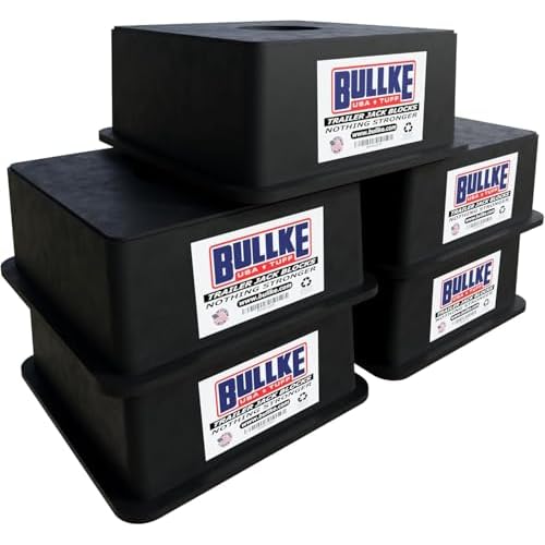 USA-Made Trailer Jack Blocks |Up to 18,000 lbs.| Heavy Duty RV Leveling & Stabilizing Pads for Camper, Travel Trailer,5th Wheel Support | Reliable & Durable Stabilizer, Jack, Foot Stand |RV Blocks 5