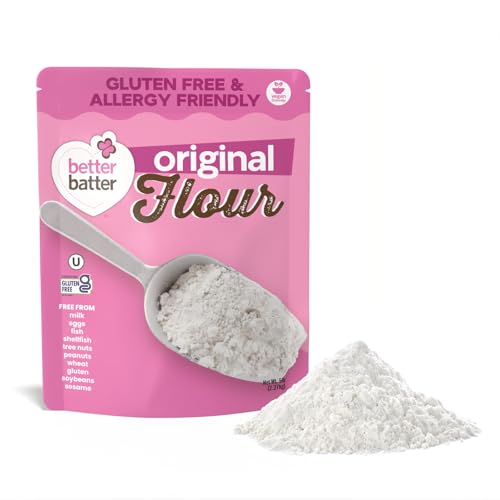 Better Batter Original Blend Multipurpose Gluten Free Flour 5lb Certified GFCO, Vegan, Kosher, Non-GMO Top 9 Allergen Free, Award Winning Cup-for-Cup Baking Alternative to Regular Wheat Flour