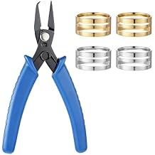 5 Pcs Split Ring Opener Tool, Split Ring Pliers, Stainless Steel Jumps Rings Opener Tool Set Jewelry Making Plier Tools for Beading, Necklace Repair, DIY Crafts