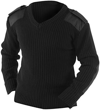 Yoko Mens V-Neck NATO Security Sweater  Workwear 3XL Black