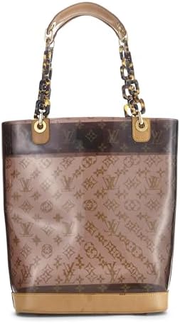 Pre-loved Monogram Ambre Vinyl Cabas MM, Brown