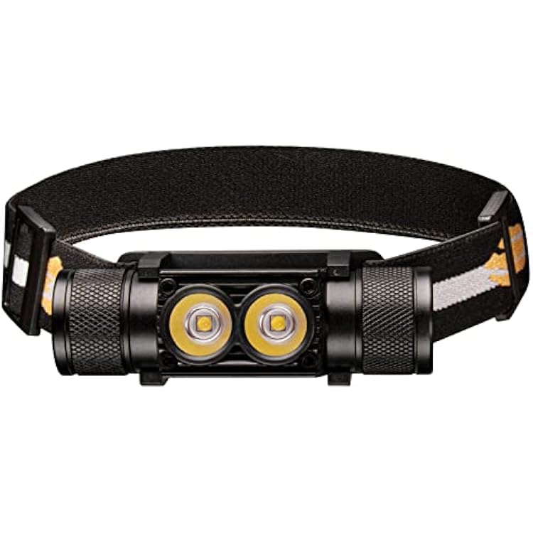 sofirn Rechargeable Headlamp, H25L 1000 Lumen with Dual LED 5000K 90 High CRI, Super Bright USB Headlamp Flashlight for Running Camping Hiking Fishing Backpacking Reading