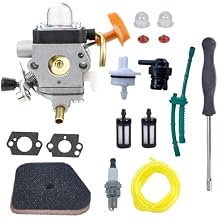 FS90R Carburetor Tune Up Kit for Stihl FS87 FS90R FS110R FS130R FS130 FS100 FS90 R KM90R KM90 FS100RX FS110 KM110R HT100 HT101 Trimmer Weed Eater # Replace ZAMA C1Q-S174 C1Q-S173 C1Q-S176 C1Q-S131