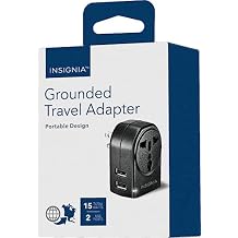 Insignia Grounded Travel Adapter