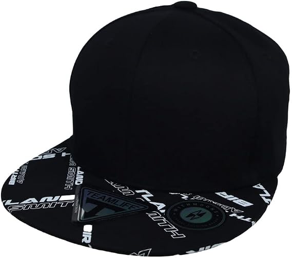 WITHMOONS Snapback Hat Hiphop Lettering Flat Brim Cap TR21426