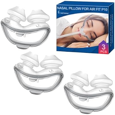 Replacement Nasal Pillows for Airfit P10 Medium 3 Packs, FSAHSA Eligible, Lighter Weight and Better Seal, Replacement CPAP Supplies with Softer Silicone