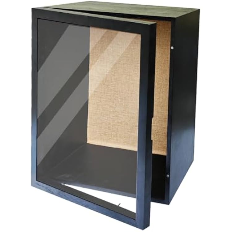 Large Shadow Box 16x20, 6 Inch External Depth Extra Large Shadow Box Frame Natural Wood Big Display Case with Magnetic Door for Wedding,Christmas, Valentines Day Black