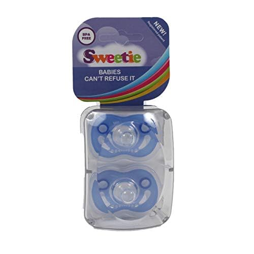 Refuser All silicone Pacifier 2 units Blue BLUE