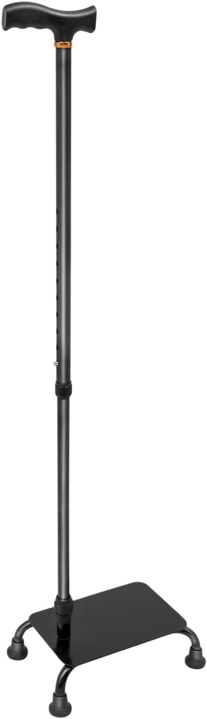 Adjustable Stair Climbing Assist Cane for Seniors Stair with 4 Legged Base Adjustable Height 85cm-105cm Step Stairs Walking Mobility Aid for Elderly Mobility Stairs Walking Stick