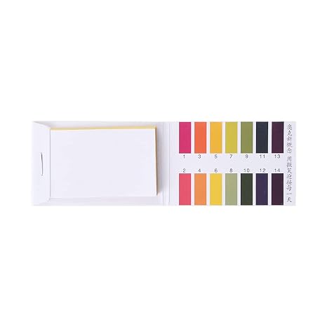 1 Pack/80 Strips pH Test Strips,Universal Litmus Indicator,pH 1-14 Indicator Paper,1-14 pH Testing Paper for Soap,Soil,Water,Fish Tank