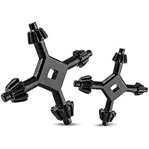 Yakamoz Set of 2pcs Universal 4 Way Chuck Key 4 in 1 Drill Chuck Wrench