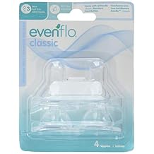 Evenflo Classic Bottle Nipples, 12 Count, Fast Flow