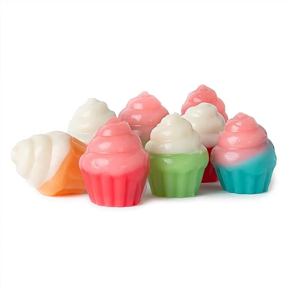 Bayside Candy 3d Gummy Cupcakes - Rainbow Gummy Candy - Cupcake Gummies (5, Pounds)