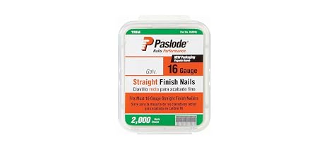 Paslode 2-1/2 in. 16 ga Galvanized Straight Finish Nails (2000 Ct.) - 1 Each