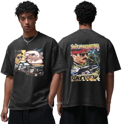 Vintage Wash Shirts 90s Retro Graphic Men T Shirt Short Sleeve Cotton Casual Tee Top Small