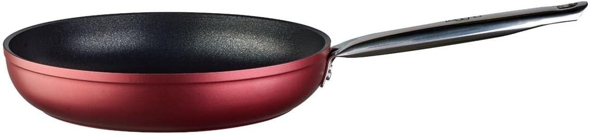 Master Daily Titanium 24Cm Tava, Çelik Sap Metalik Kırmızı