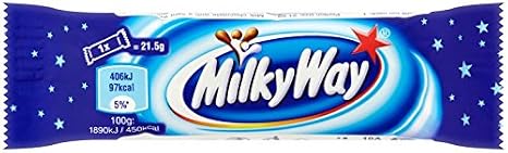 Milky Way Chocolate Bar European 21.5g/0.75oz (Pack of 60)