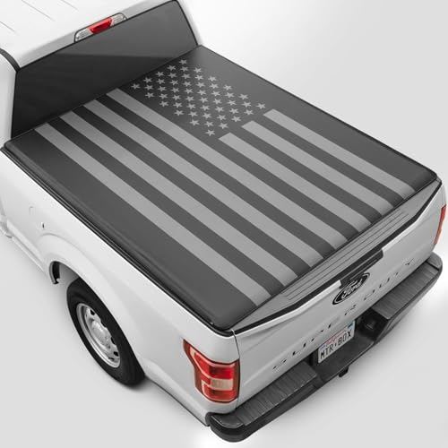 American Flag Tonneau Cover for Ford F-250 F-350 Super Duty 2017-2026  F250 F350 with 6.8 ft Bed Length Soft Roll-Up Truck Bed Cover