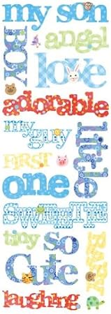 Momenta Puffy Title Sticker, Boy