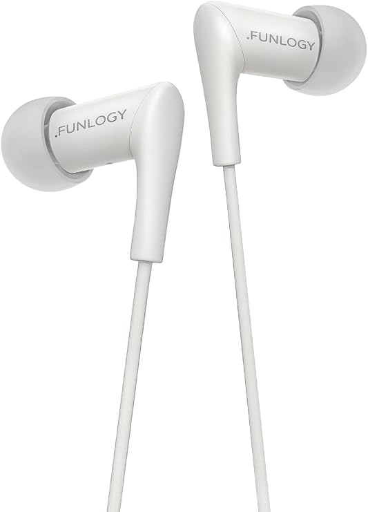 FUNLOGY Wired Earbuds (3.5 mm, White)